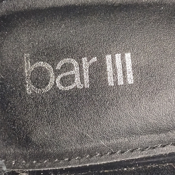 BAR III Women's Black Faux Leather Platform Slip-On Penny Loafers Size 9M - Picture 8 of 9